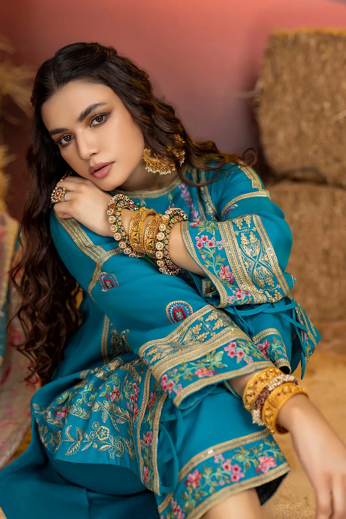 3-Piece Miraas Charizma Unstitched Khaddar Suits with Embroidery - CM22-01