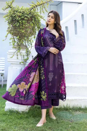 3-Piece Unstitched Charizma Slub Linen Shawl Suits CPW22-25