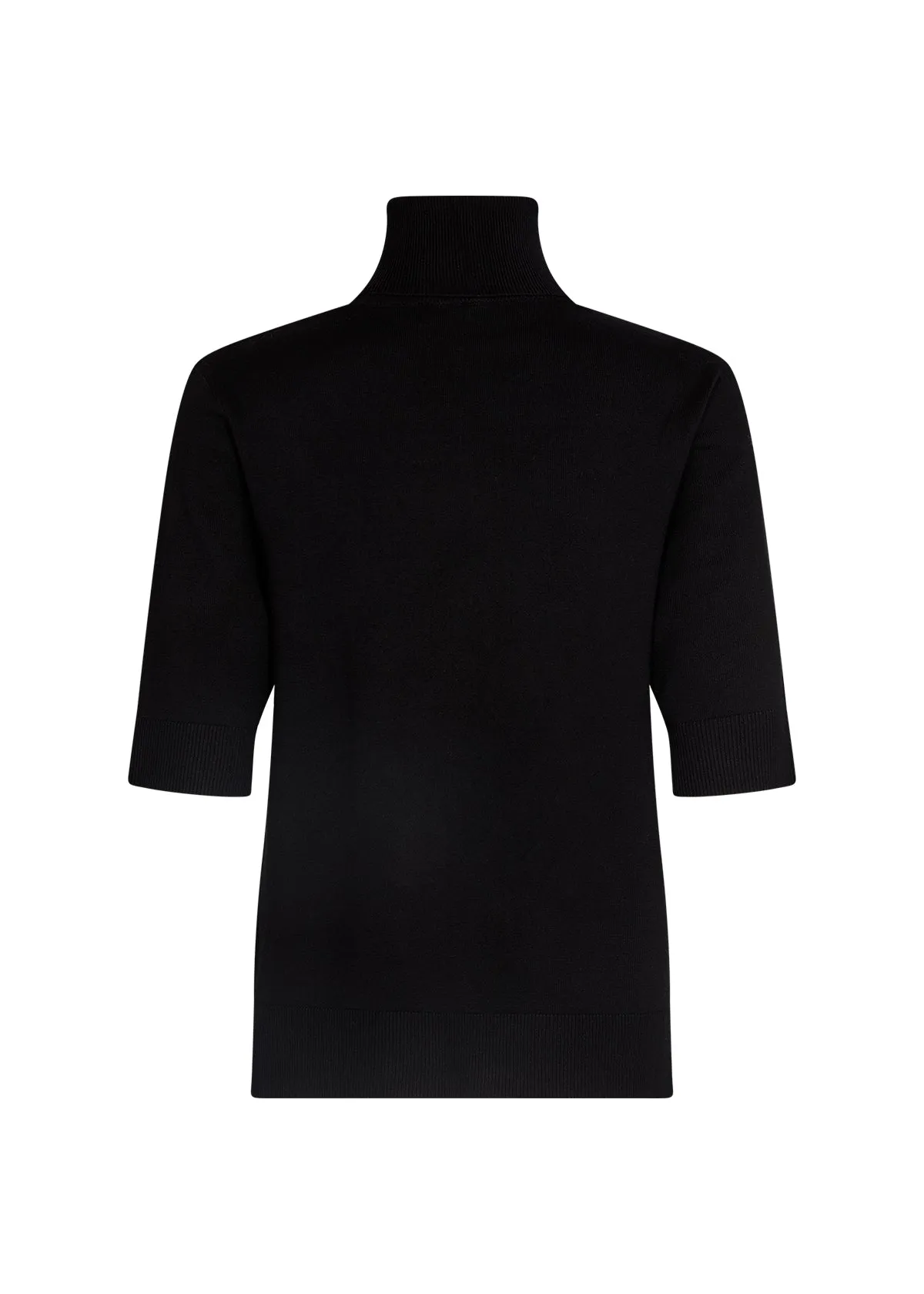 33423 - Black Polo-neck Sweater - Soya Concept