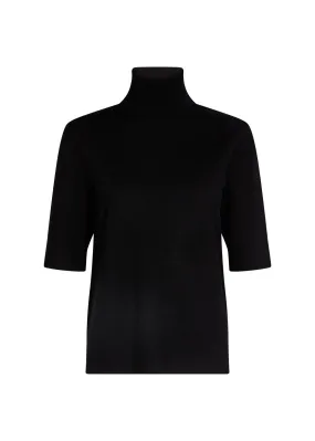 33423 - Black Polo-neck Sweater - Soya Concept