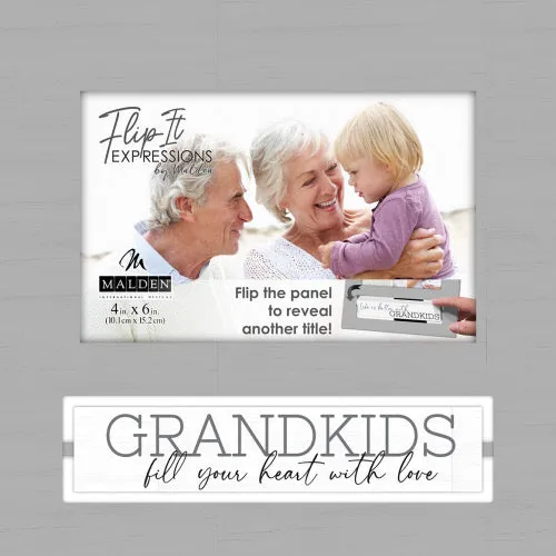 4X6 Picture Frame for Grandkids Flip-Its