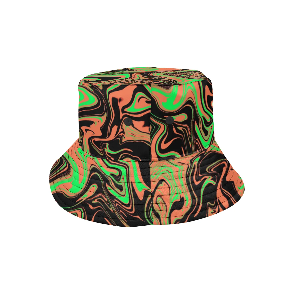 90s Acid Spill Rave Bucket Hat - Buy Now!