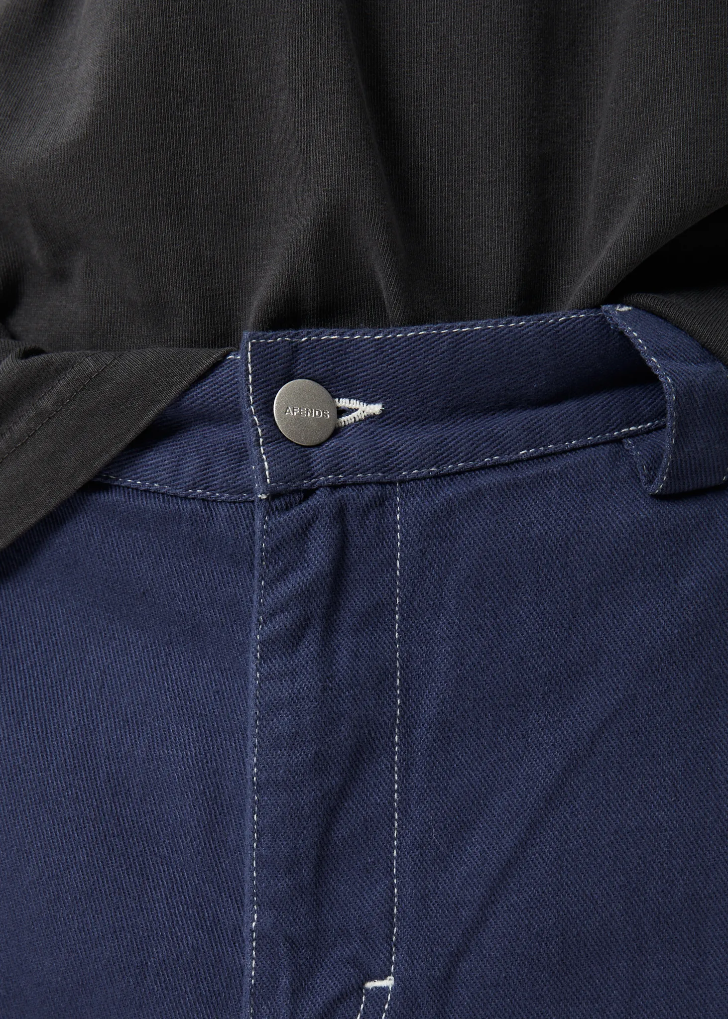 AFENDS Mens Pablo Navy Baggy Pants