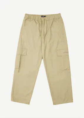 AFENDS Men's Twill Cargo Pants in Taupe