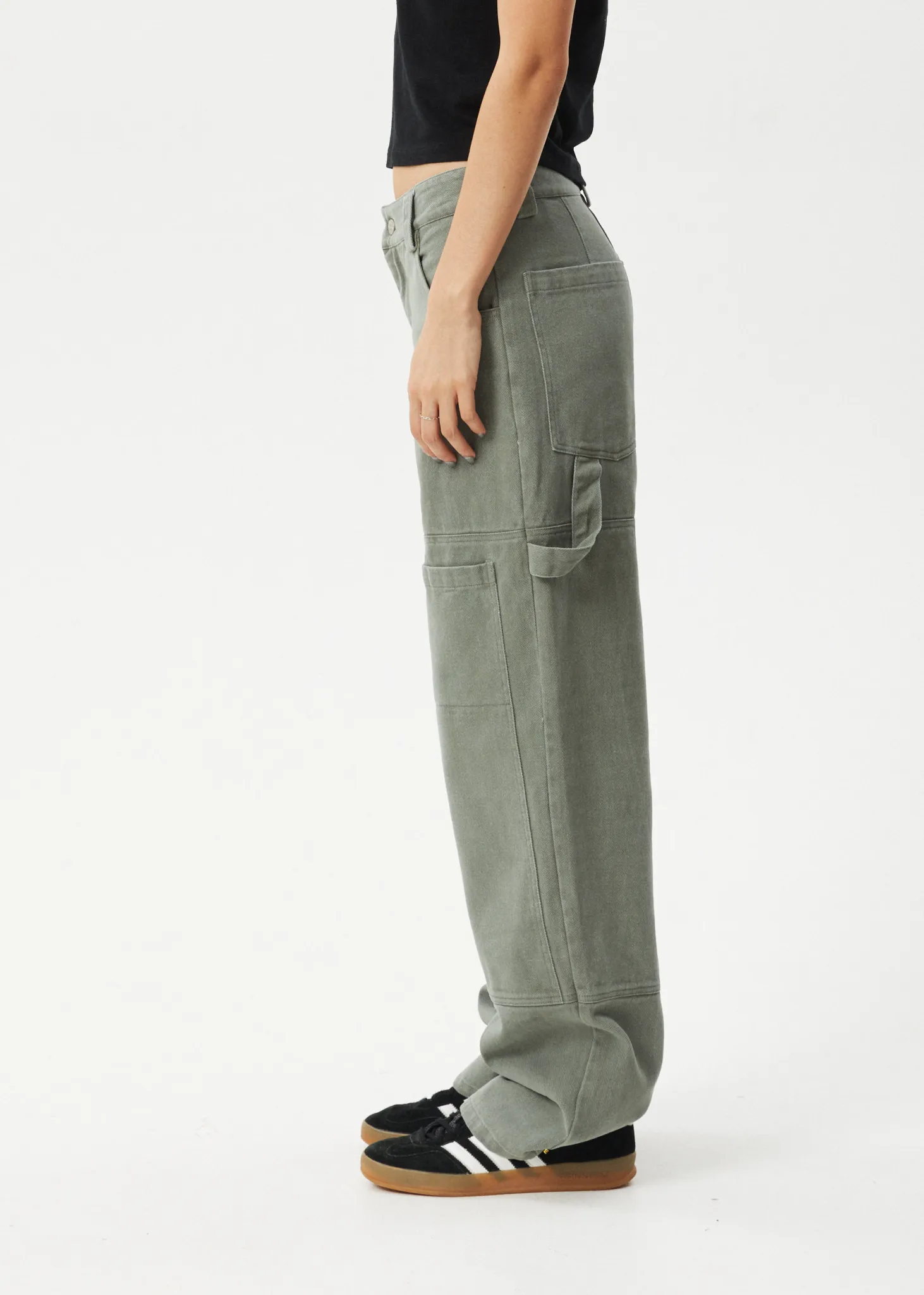 AFENDS Moss Carpenter Pants Olive - Women's