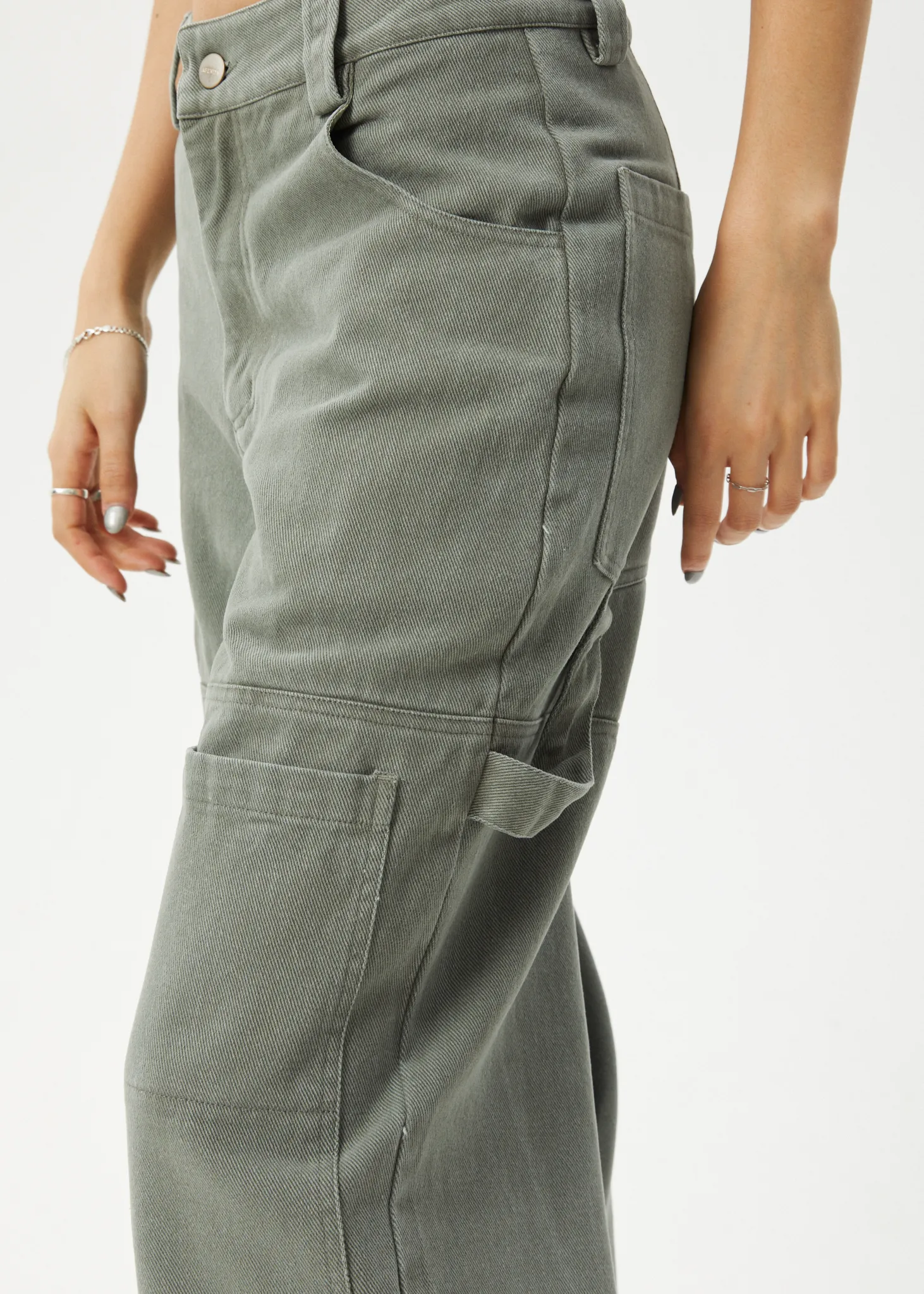 AFENDS Moss Carpenter Pants Olive - Women's