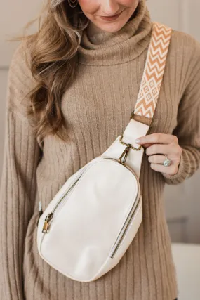 Always On The Go Sling Bag- Cream