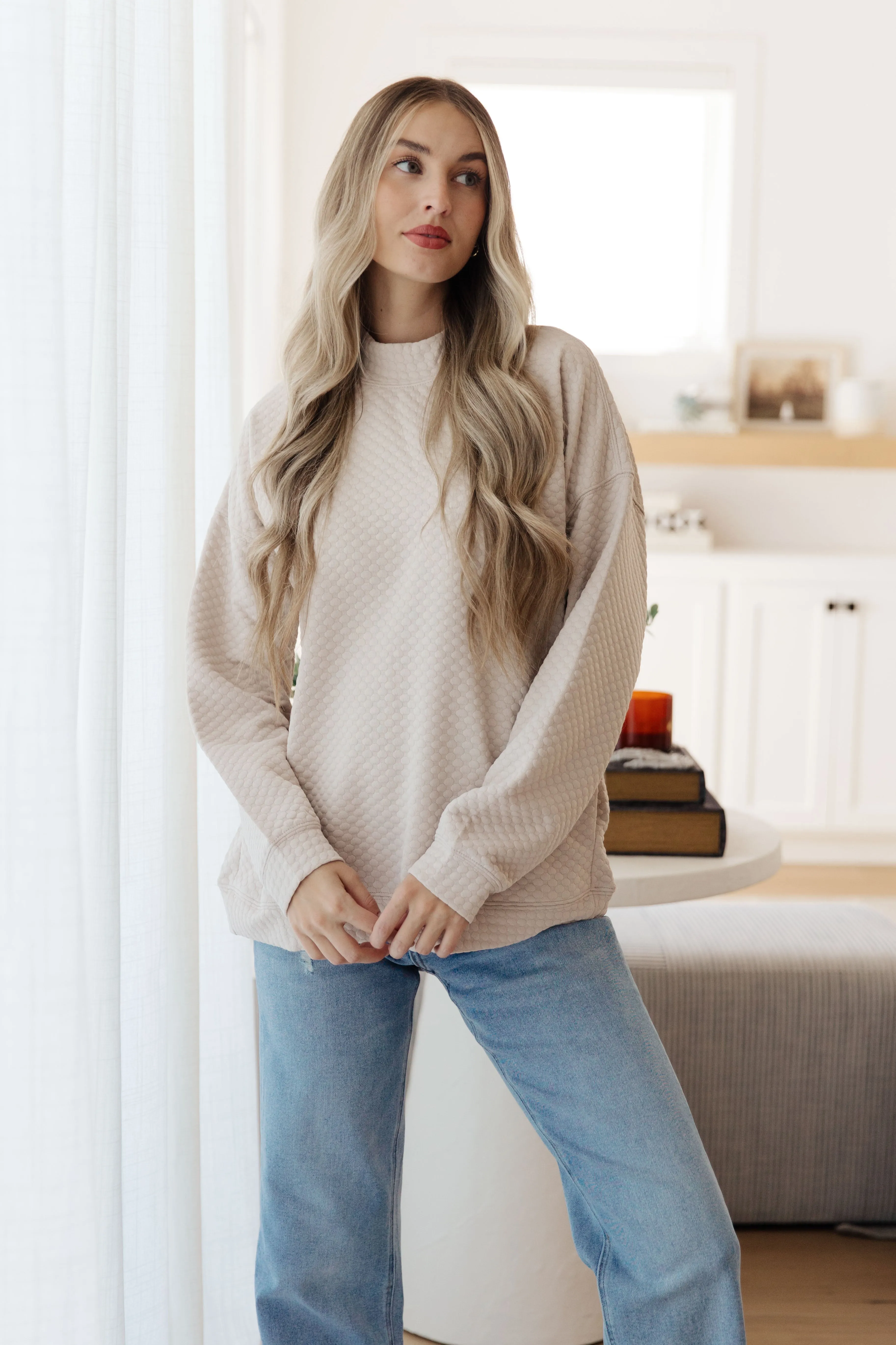 Annie Mock Neck Sweater