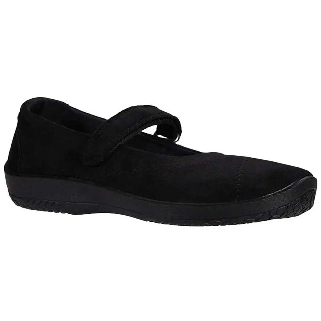 Arcopedico L18 Flat Black Suede (Women's)