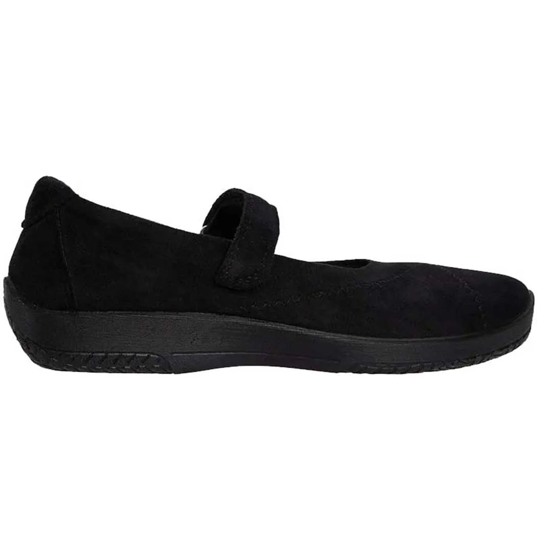 Arcopedico L18 Flat Black Suede (Women's)