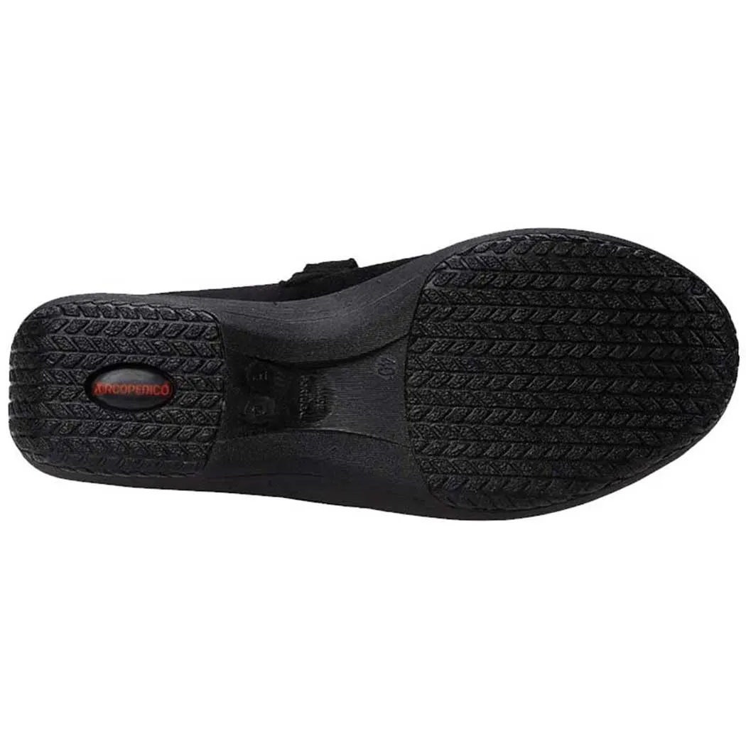 Arcopedico L18 Flat Black Suede (Women's)