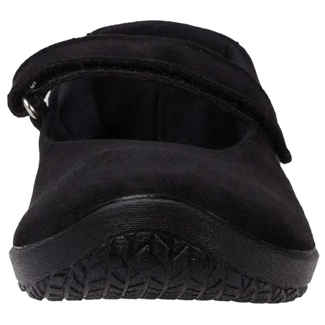 Arcopedico L18 Flat Black Suede (Women's)