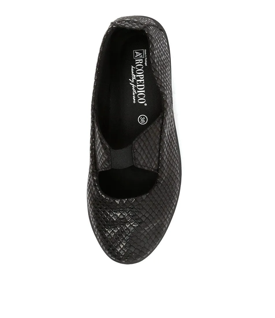 ARCOPEDICO Leina Black Fabric