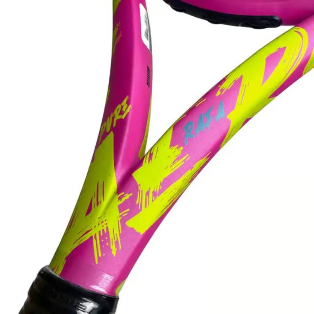 Babolat Pure Aero RAFA 2023 Unstrung Tennis Racquet (Yellow/Pink/Blue)