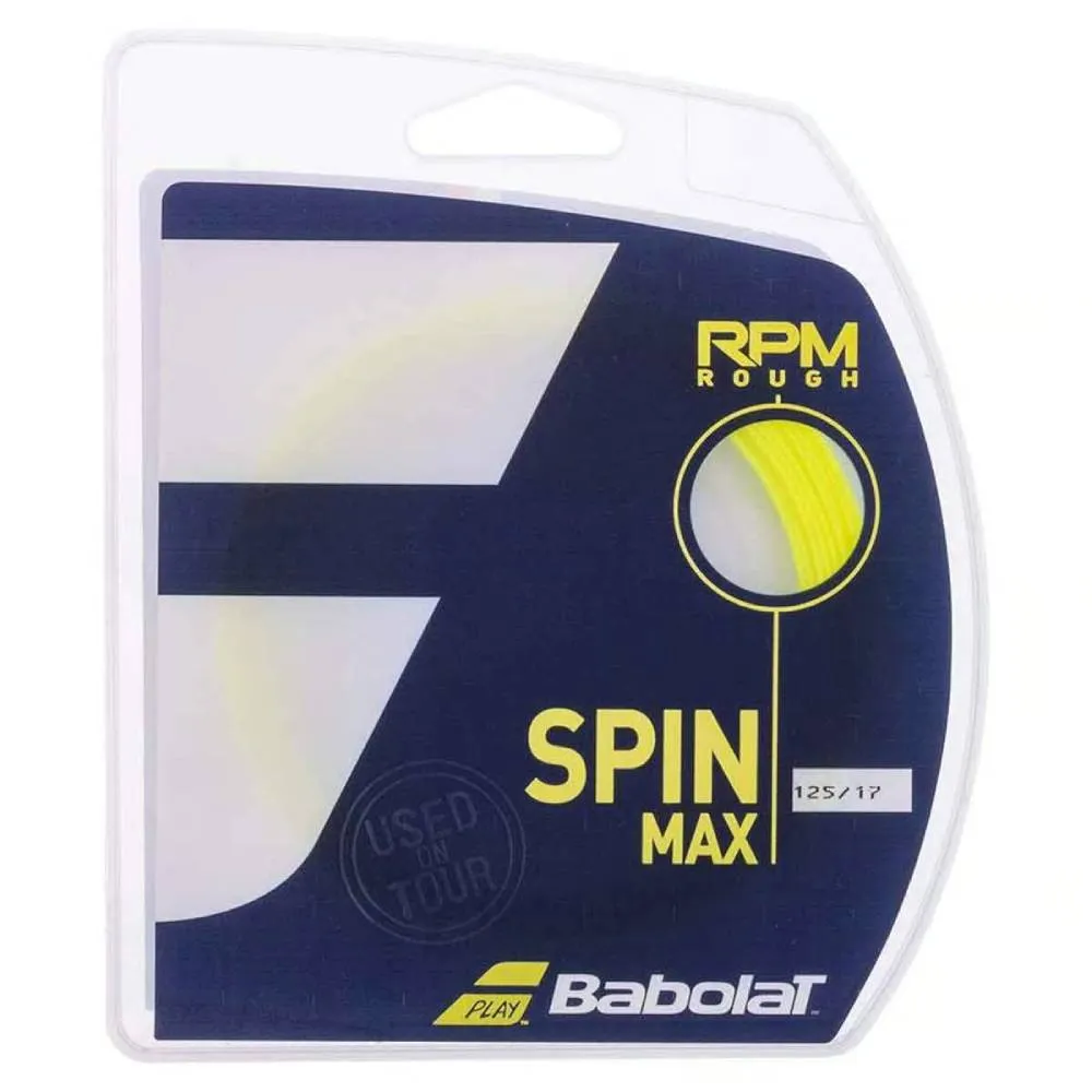 Babolat RPM Rough 12M Tennis String (Yellow)