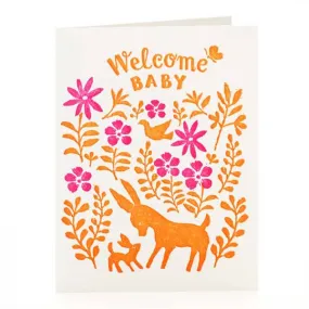 Baby Animals Welcome Card