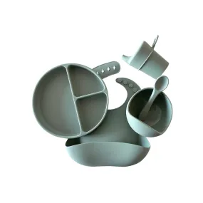 Baby Feeding Set - Chalet Green Silicone.