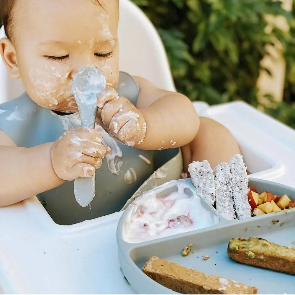 Baby Feeding Set - Silicone - Cherry Blossom