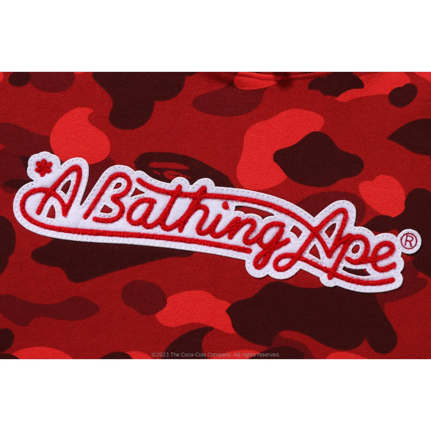 BAPE COCA-COLA COLOR CAMO APE HEAD HOODIE - MEN'S