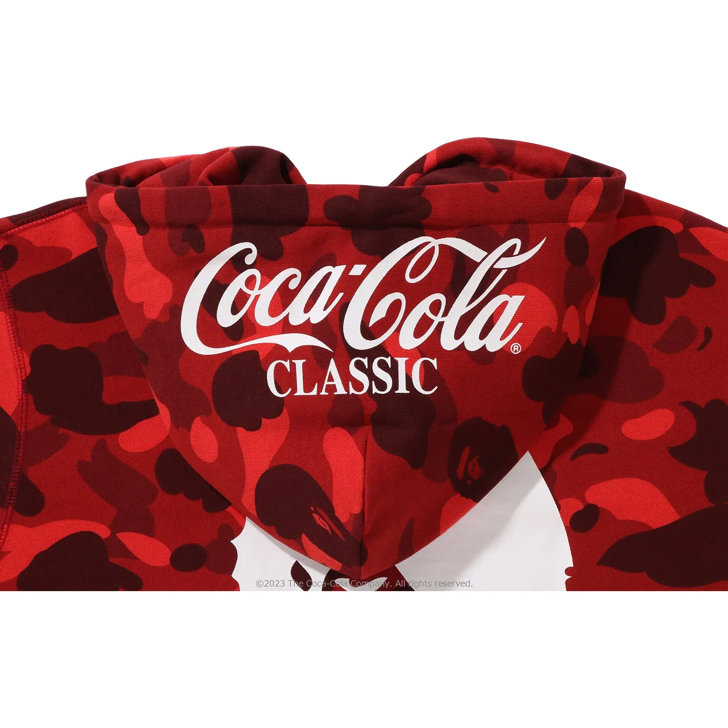 BAPE COCA-COLA COLOR CAMO APE HEAD HOODIE - MEN'S