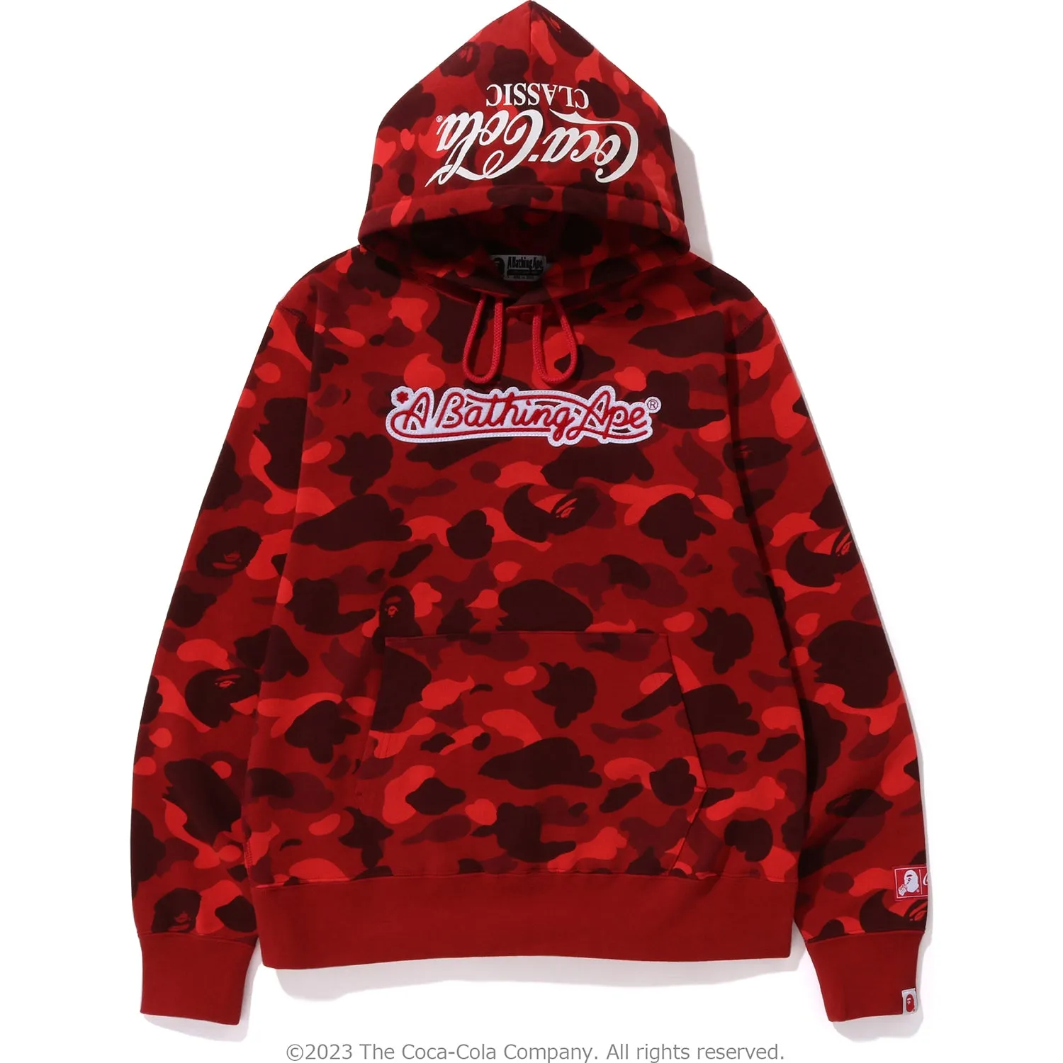 BAPE COCA-COLA COLOR CAMO APE HEAD HOODIE - MEN'S