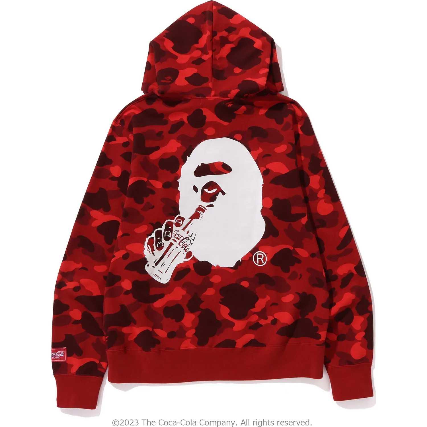 BAPE COCA-COLA COLOR CAMO APE HEAD HOODIE - MEN'S