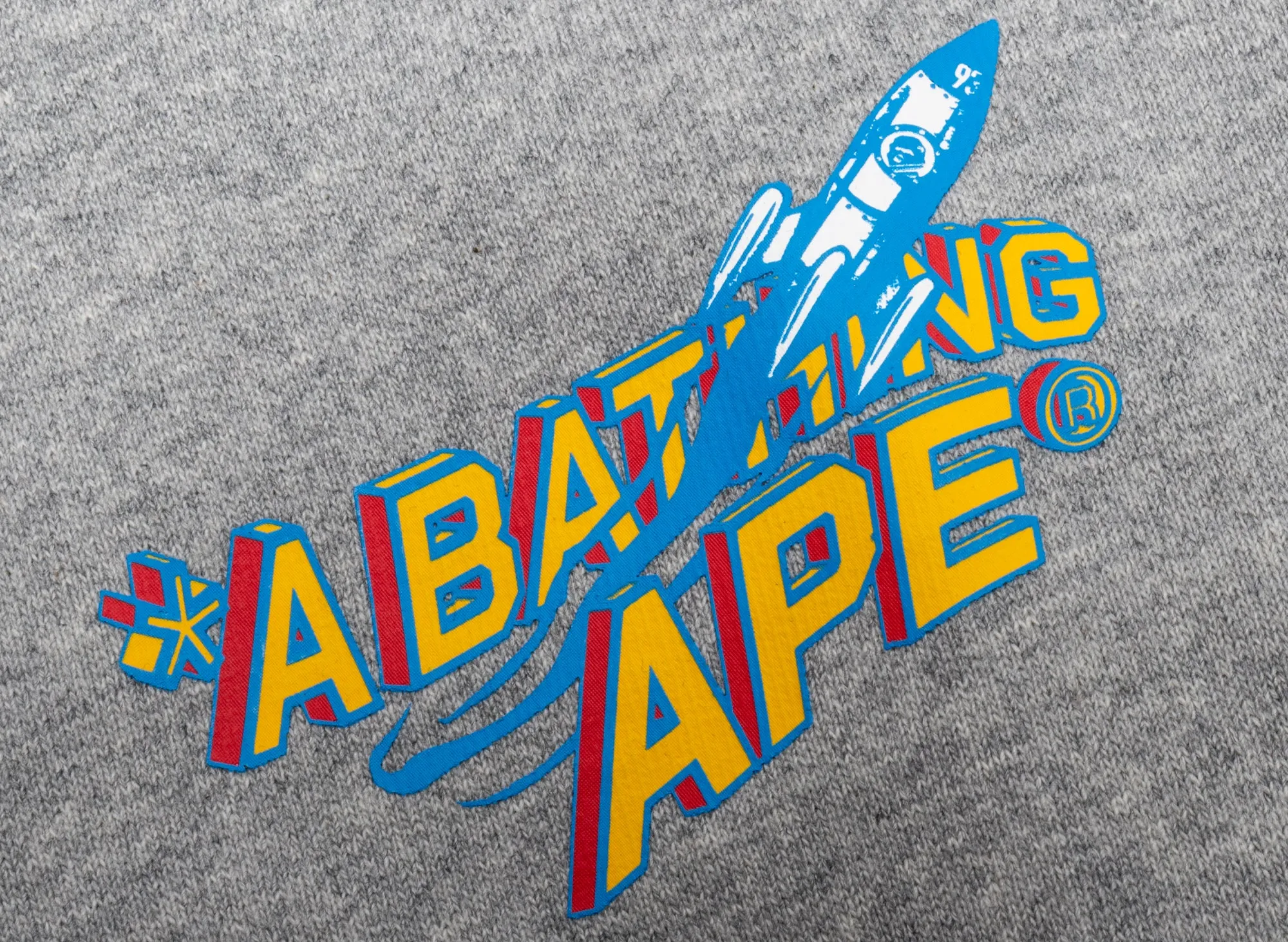 Bathing Ape Moon Head Hoodie Grey.