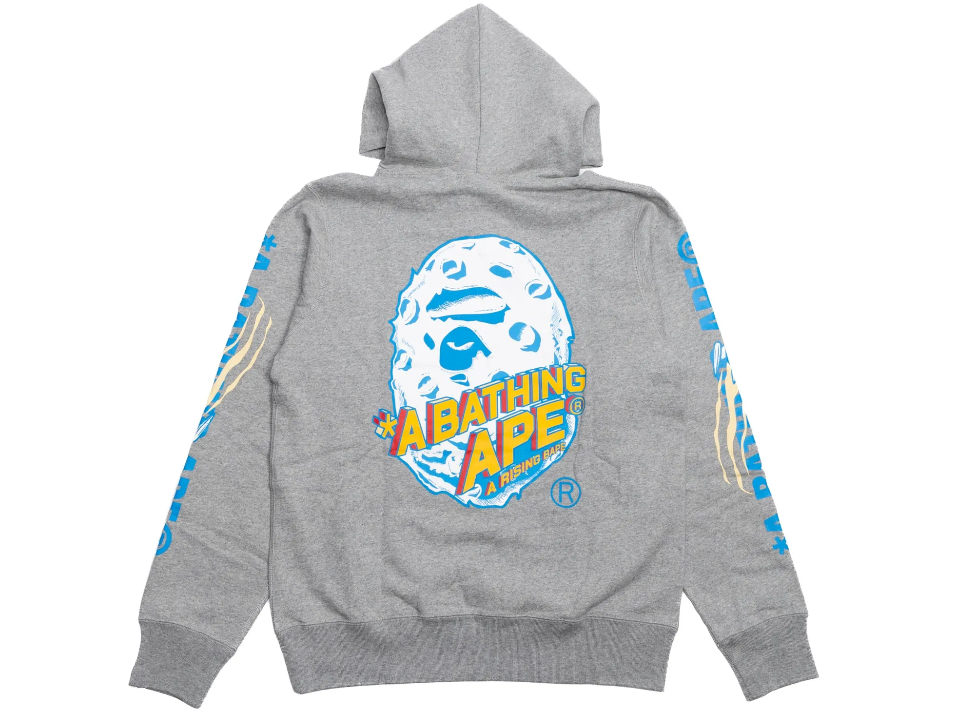 Bathing Ape Moon Head Hoodie Grey.