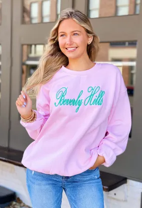 Beverly Hills Embroidered Sweatshirt