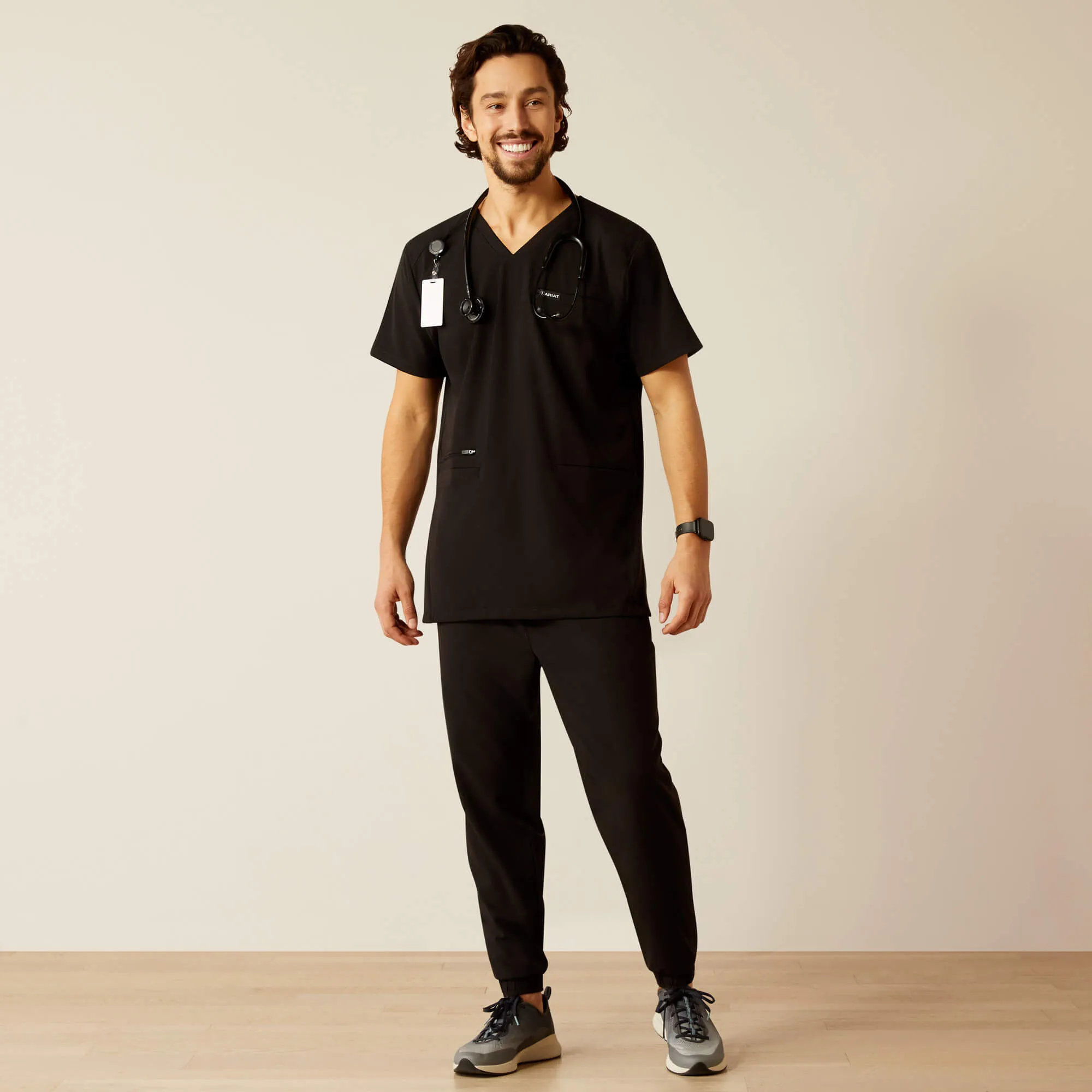 Black medical scrubs