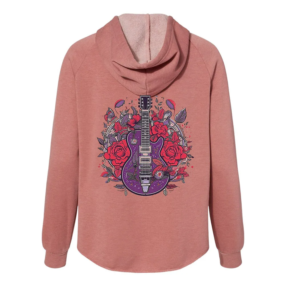 Blooming Blues Wave Wash Zip-Up Hoodie (Women)