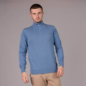 Blue Altis 1/4 Zip Sweater