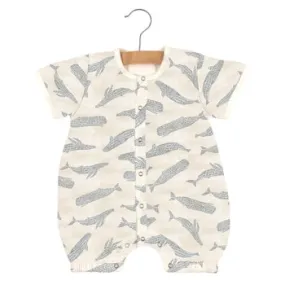 Blue Whales Newcastle Romper - Bamboo Mini