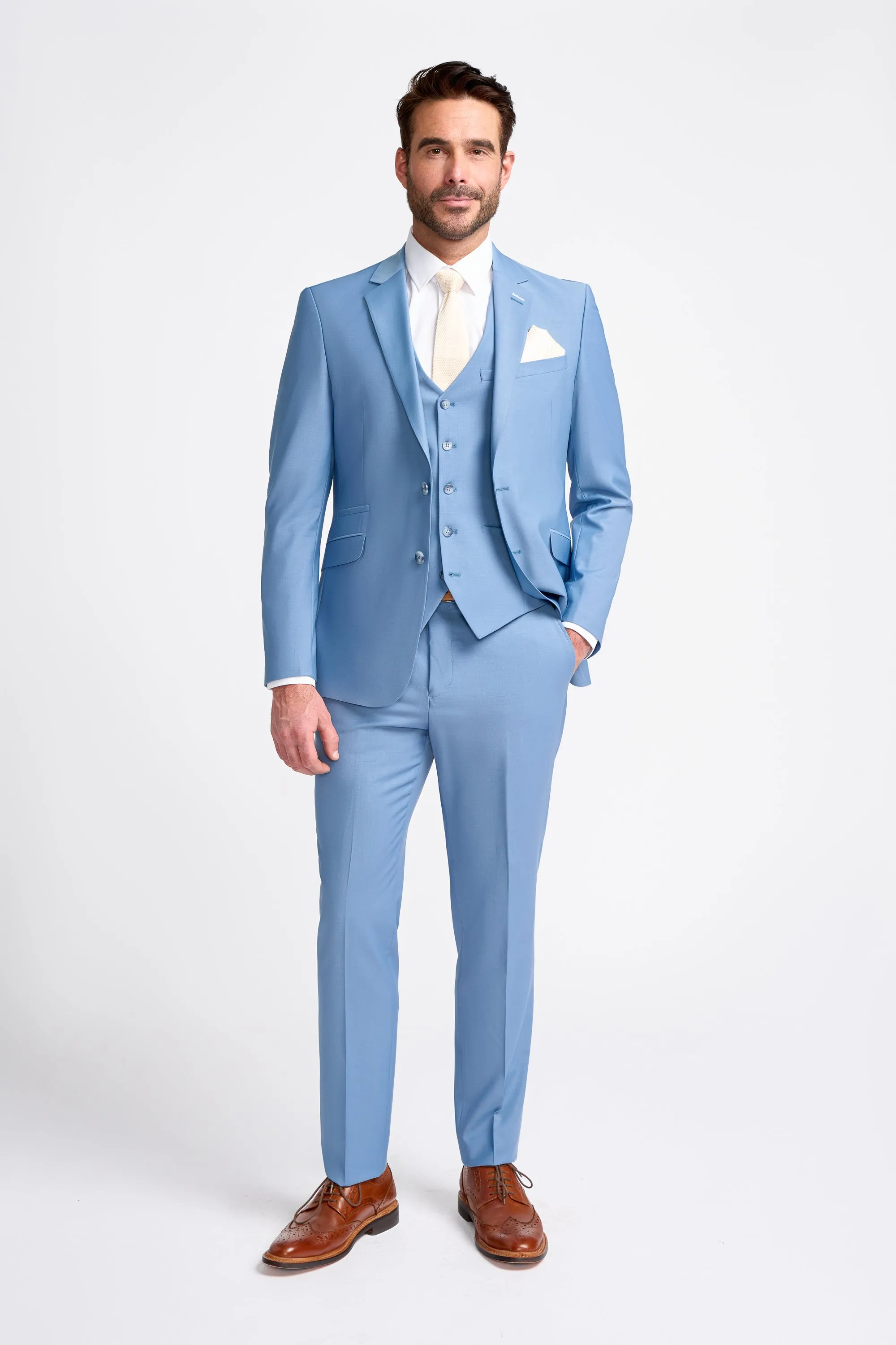 Bond Ocean Blue 3 Piece Suit