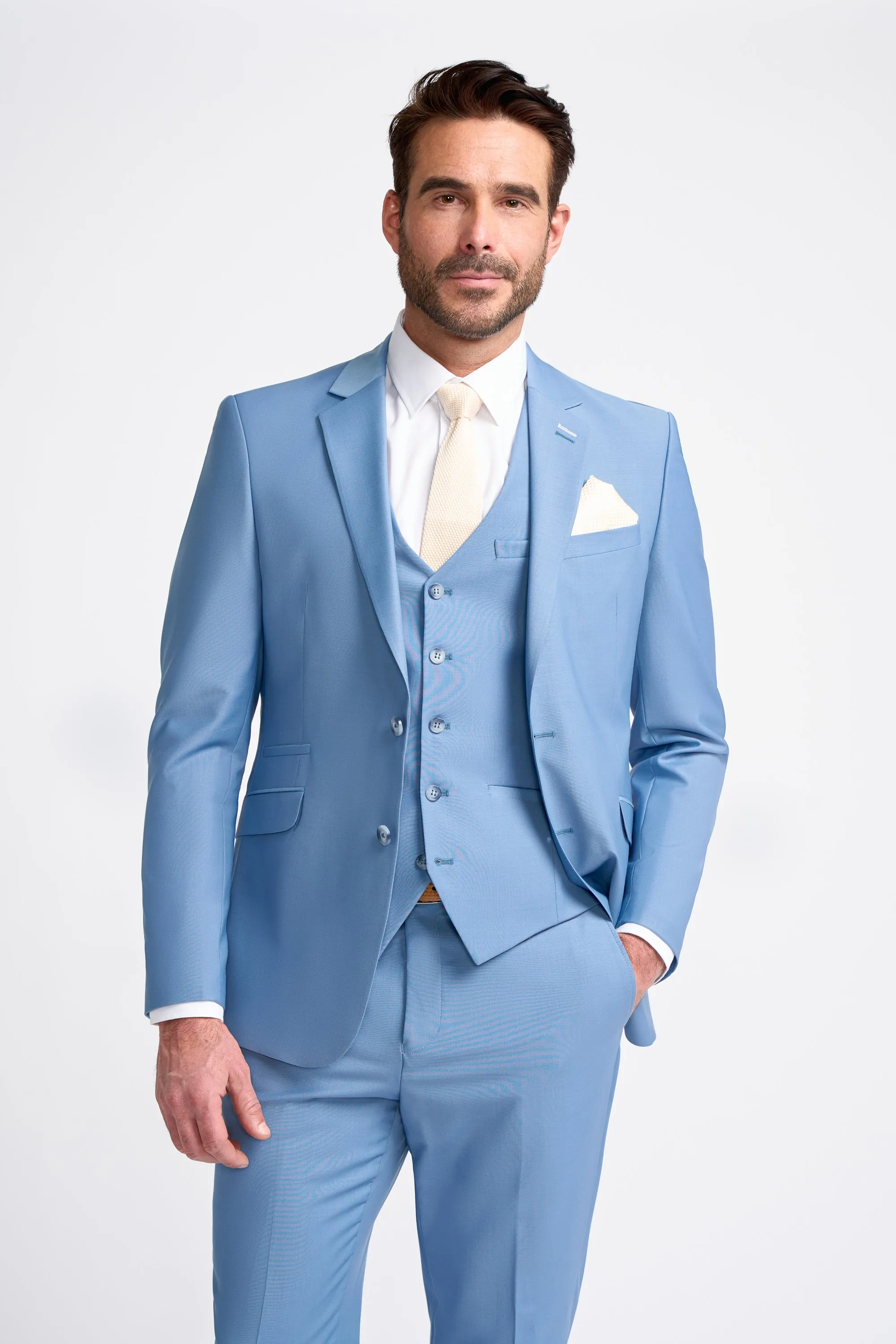 Bond Ocean Blue 3 Piece Suit