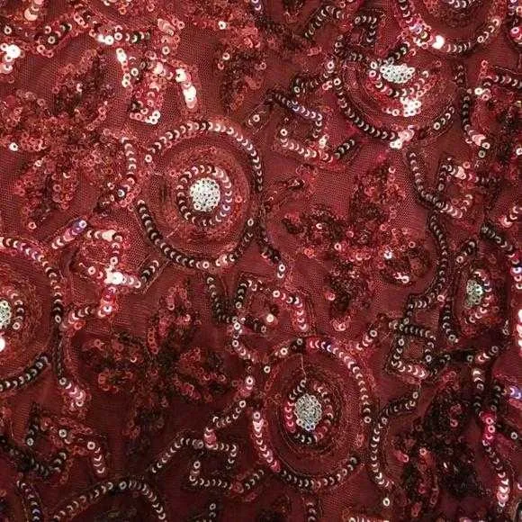 Burgundy Sequin Gown – Shop Now