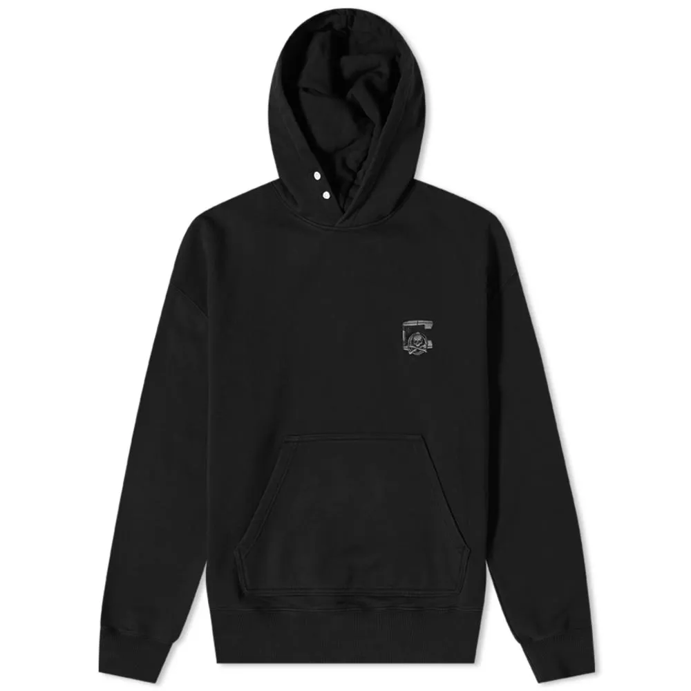 C2H4 x mastermind JAPAN Applique Logo Popover HoodieBlack