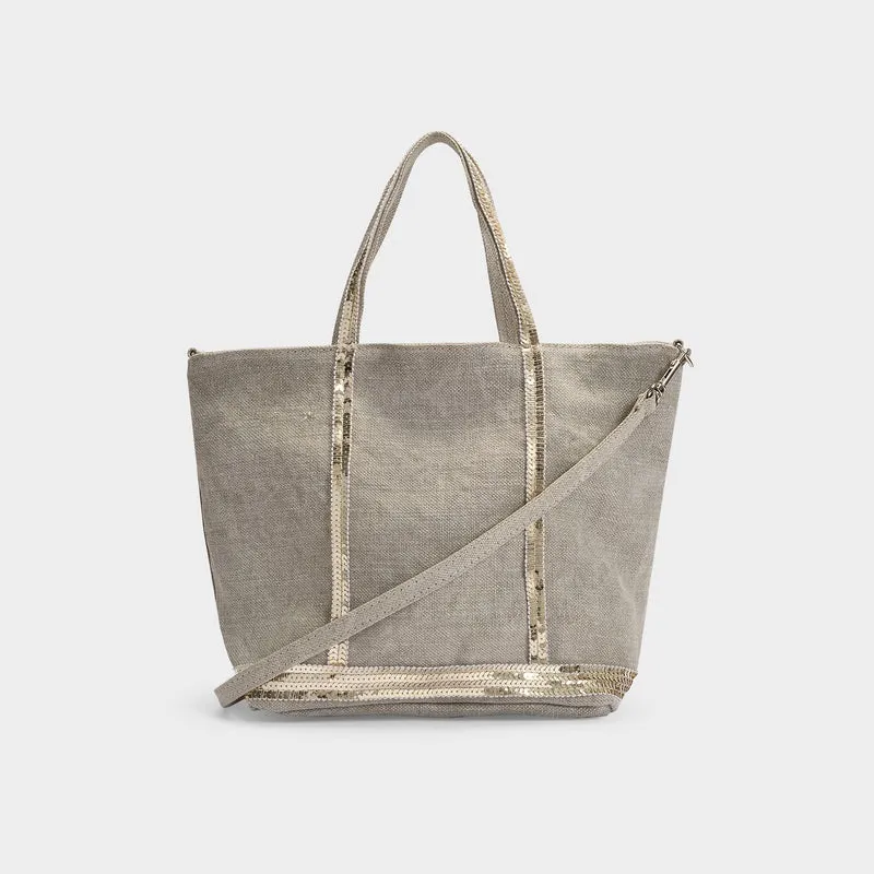 Cabas S Tote Bag - Vanessa Bruno -  Sand - Linen