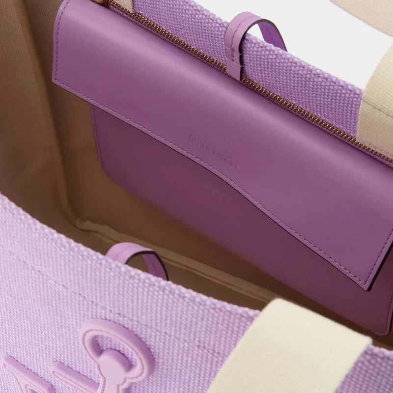 Cabas Tote Bag - J.W. Anderson -  Lilac - Cotton