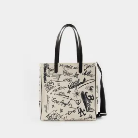 California Tote Bag - Golden Goose - White/Black - Leather