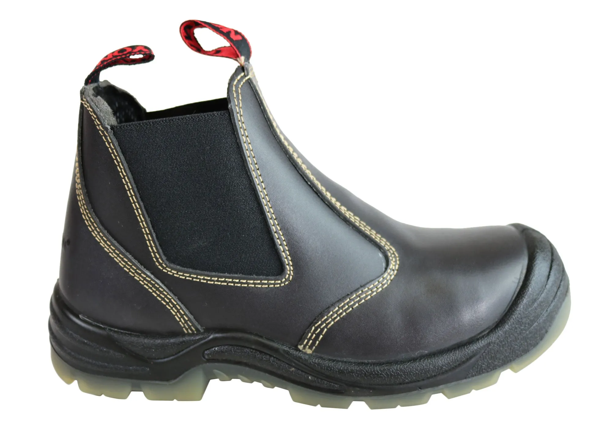 Canyon Tradesman Mens Steel Toe Cap Elastic Sided Pull On Work Boots