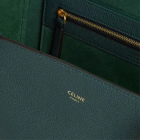 Celine Small Cabas Phantom In Soft Grained Calfskin Amazone