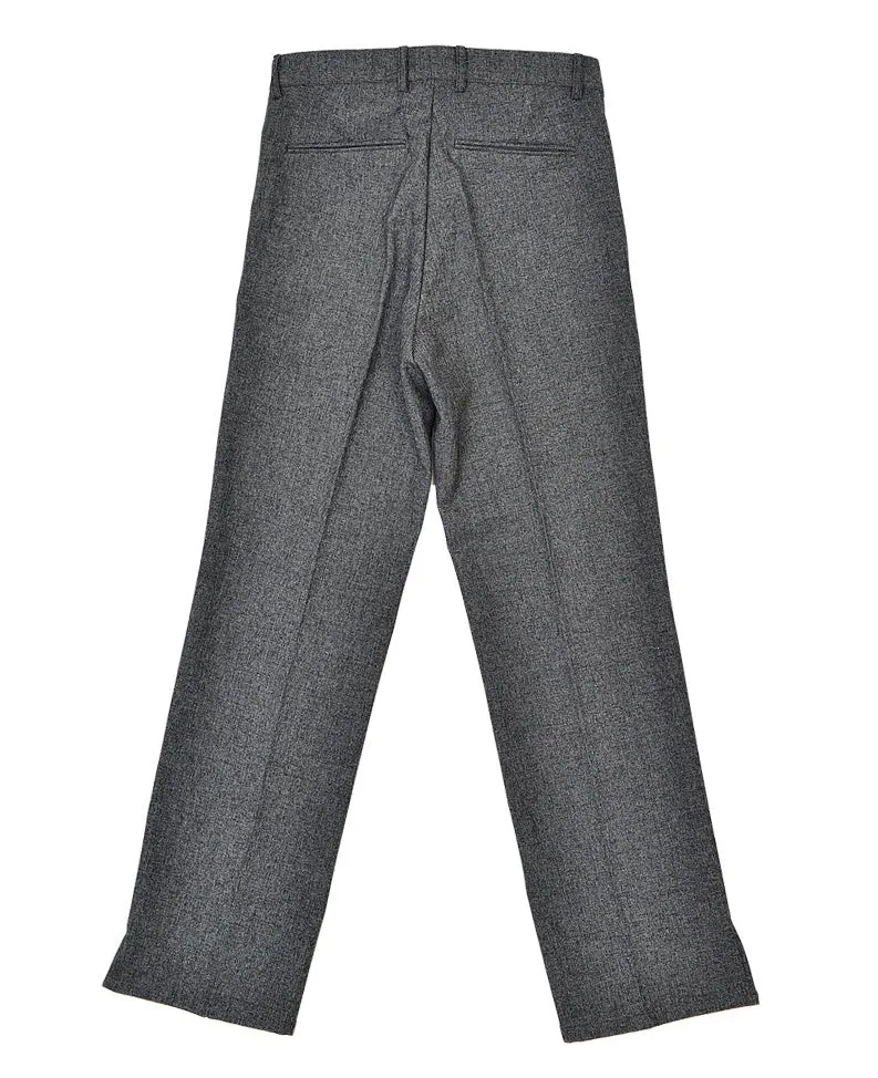 Charcoal Grey Bootcut Trousers Men's Formal Pants Wide Fit