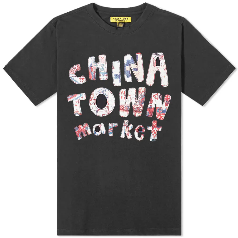 Chinatown Market Patchwork T-ShirtBlack