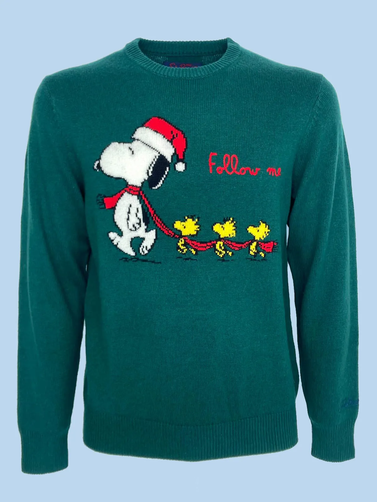 Christmas Snoopy Embroidered Men's Pullover