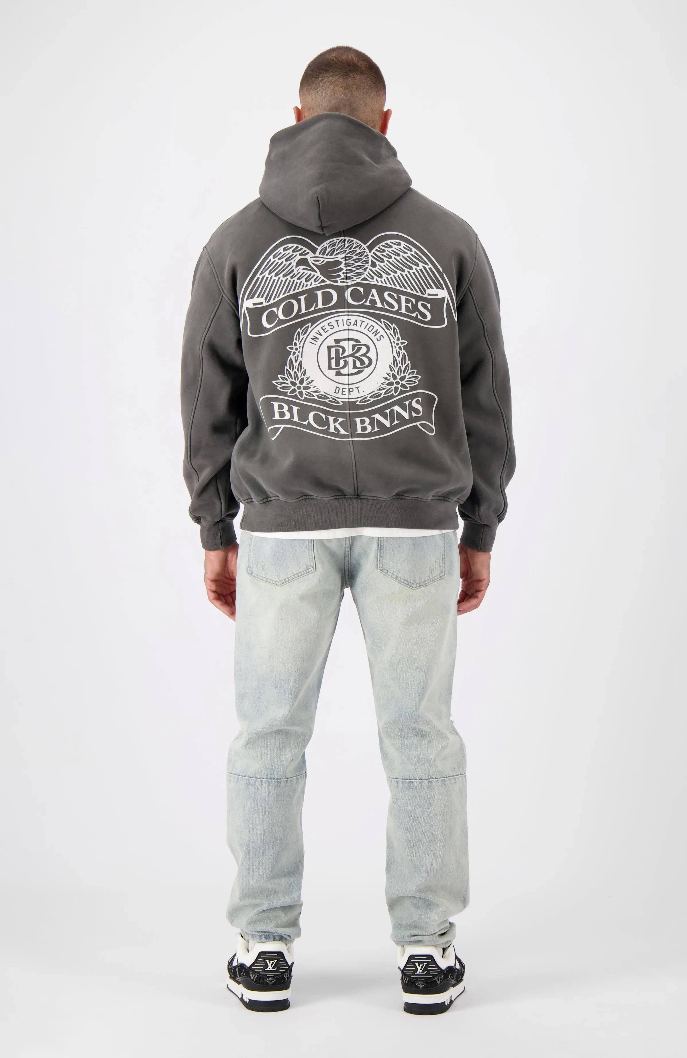 COLD CASES WASHED HOODIE | Grey