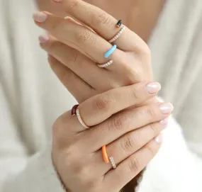 Colorful Open Rings for Women Fashion.