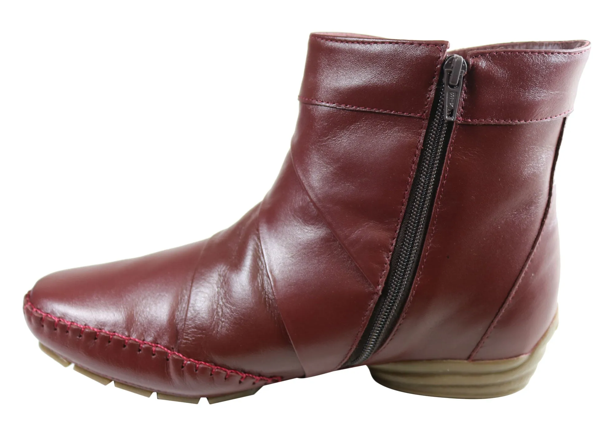 Comfortshoeco Lin Womens Leather Comfort Ankle Boots Made In Brazil