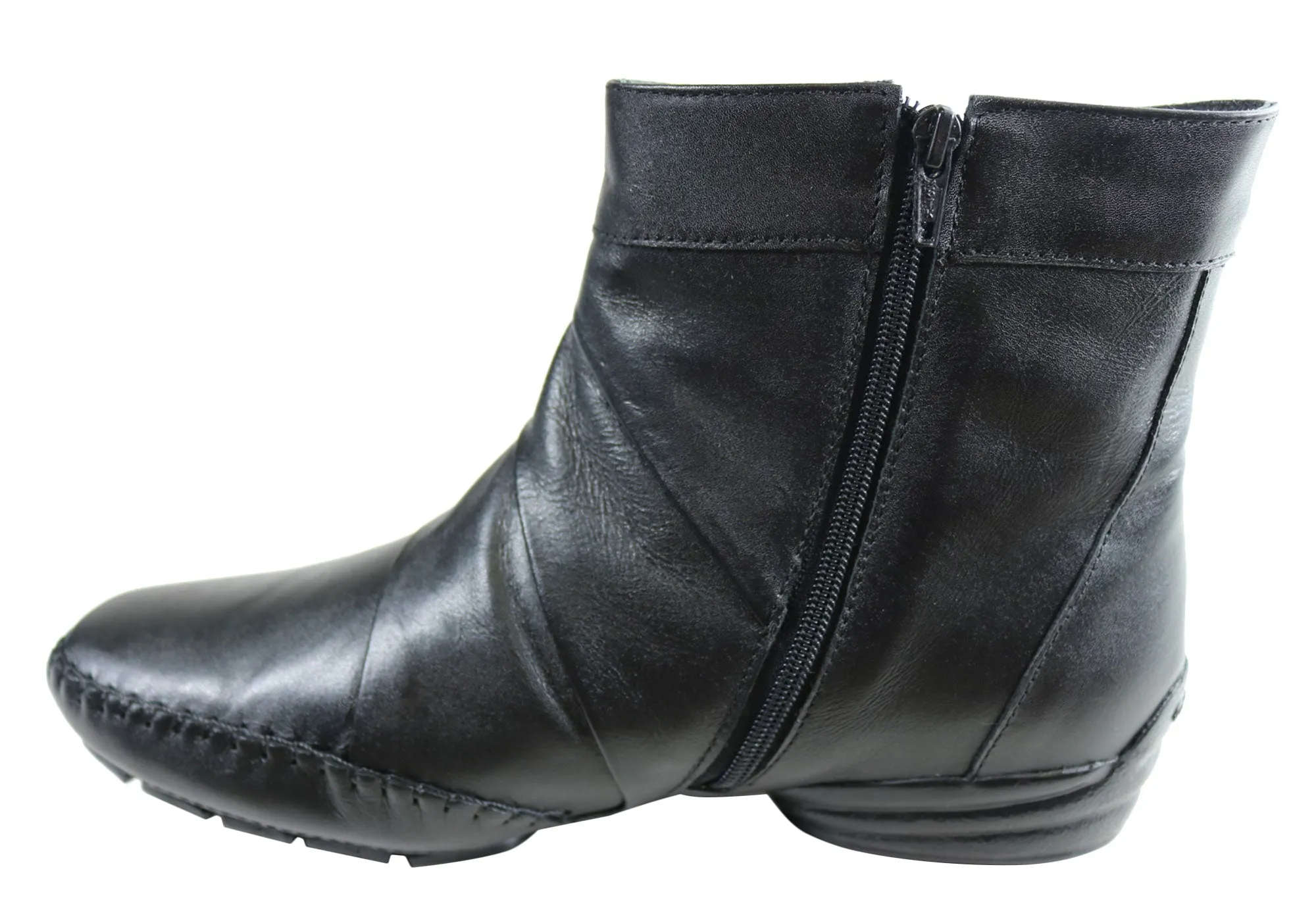 Comfortshoeco Lin Womens Leather Comfort Ankle Boots Made In Brazil