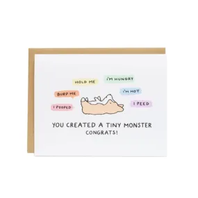 Congratulations Card for Little Monster